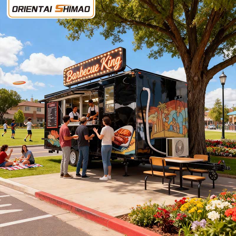 Food Cart Mobile Kitchen Commercial Restaurant Equipment Katering Electric Food Trailer Street Gunakake Food Truck