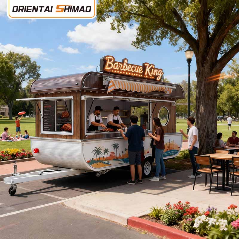 Food Trailer Driveable Food Truck Mobile Pawon Katering Street Food Trailer Konsep Food Truck